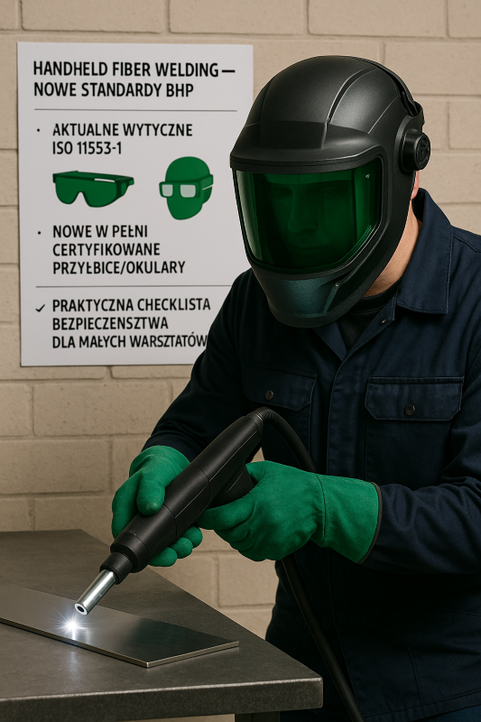 Nowe wytyczne BHP do spawania laserowego - przyłbice