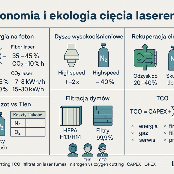 Redukcja kosztów przy pracy z laserem