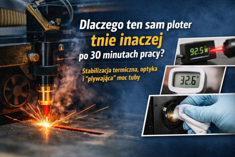 Dlaczego ten sam ploter CO₂ tnie inaczej po 30 minutach pracy