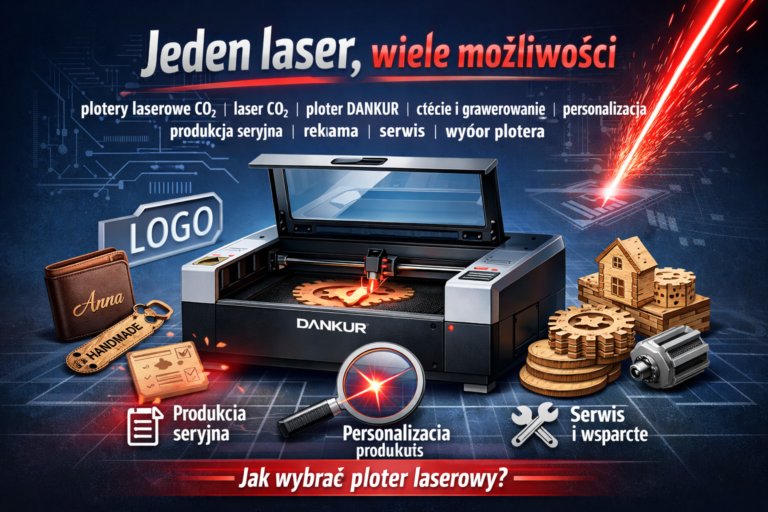 Plotery laserowe CO₂ DANKUR – idealny start i przemysłowa moc w jednej ofercie